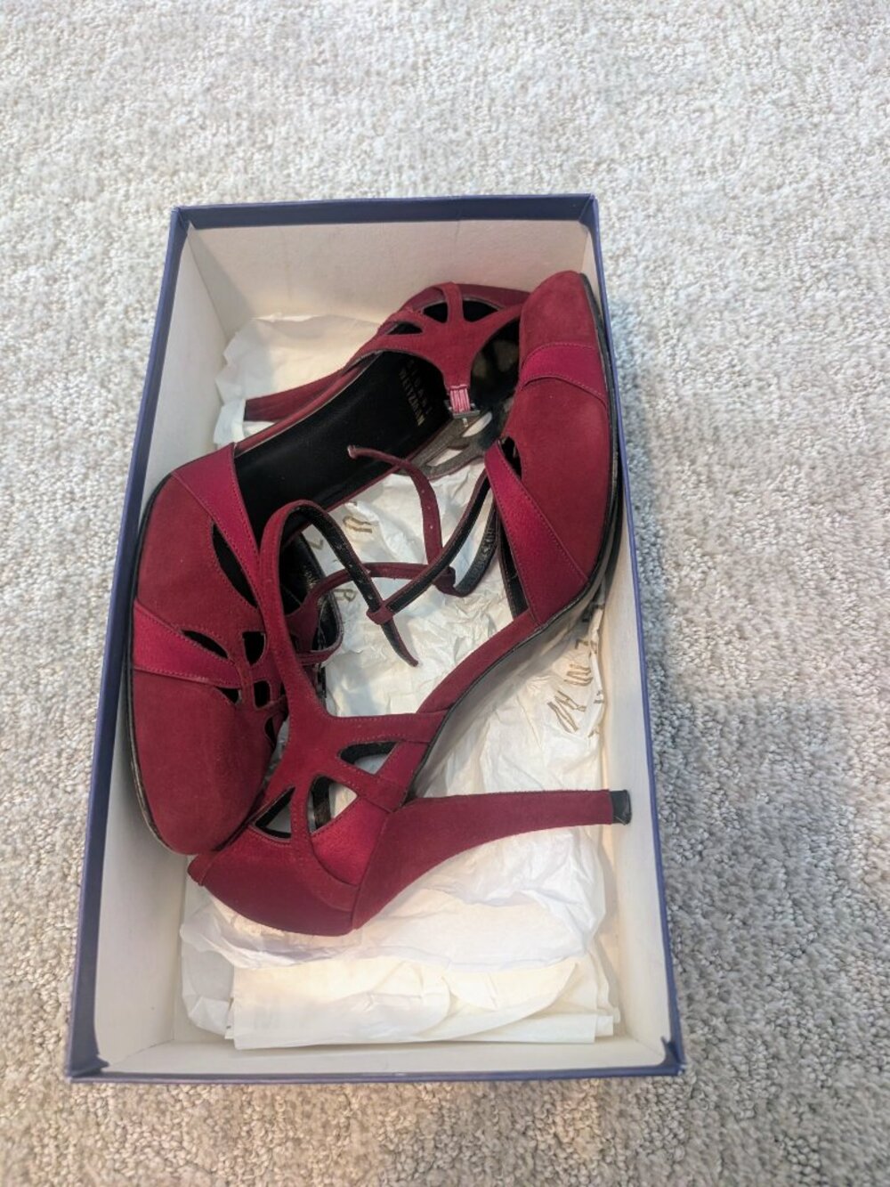 Stuart Weitzman Scarlet Suede Heels Size 8.5M